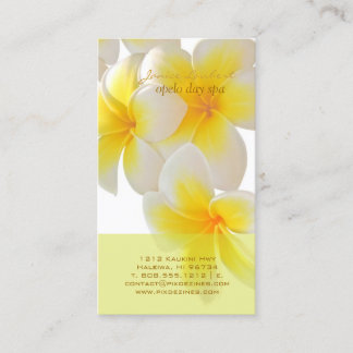 Tarjeta De Visita PixDezines Hawaii Plumeria