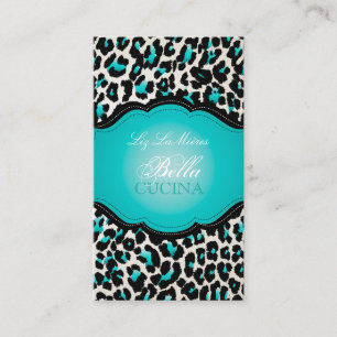 Tarjeta De Visita PixDezines Hueso estático/fondo verde azulado/diy