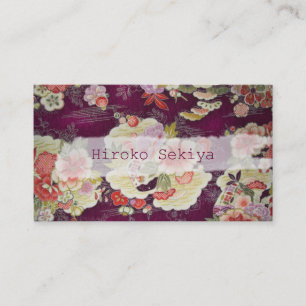 Tarjeta De Visita PixDezines kimono/chirimen falso/orleanders