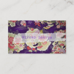 Tarjeta De Visita PixDezines kimono/faux chirimen/orleanders