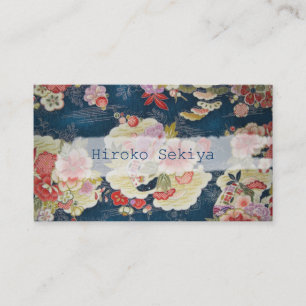 Tarjeta De Visita PixDezines kimono/faux chirimen/orleanders
