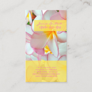 Tarjeta De Visita PixDezines KONA PINK PLUMERIAS