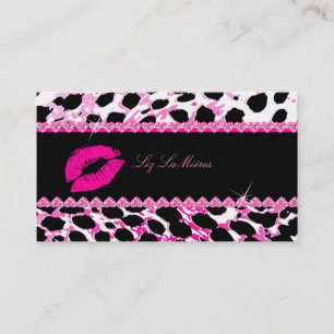 Tarjeta De Visita PixDezines labios calientes + chita suave