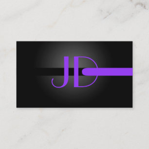 Tarjeta De Visita PixDezines Luces Neon Guay Monograma/color diy