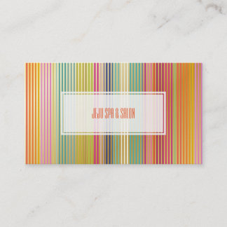 Tarjeta De Visita PixDezines malibu rayas/oro