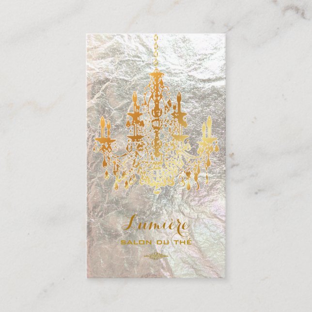 Tarjeta De Visita PixDezines negro+lámparas de oro/falso plata (Anverso)