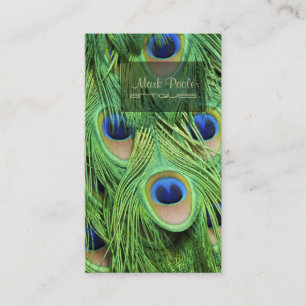 Tarjeta De Visita PixDezines Peacock Feather