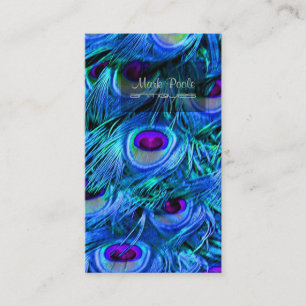 Tarjeta De Visita PixDezines Peacock Feather