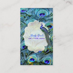 Tarjeta De Visita PixDezines Peacock Feather