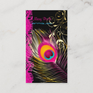 Tarjeta De Visita PixDezines Peacock+filigree+fondo encaje/diy