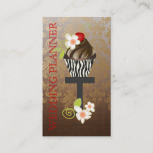 Tarjeta De Visita PixDezines, Planificador de Bodas+Didora Damask