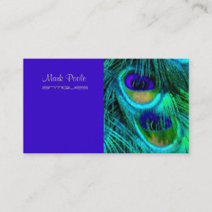 Tarjeta De Visita PixDezines Psychedelic Peacock, Personalizar!