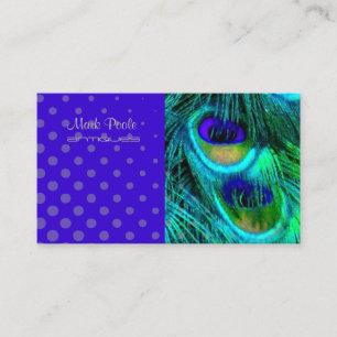 Tarjeta De Visita PixDezines Psychedelic Peacock, Personalizar!