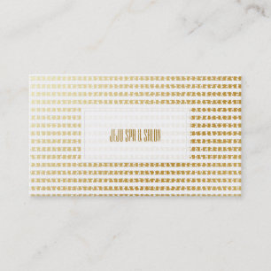 Tarjeta De Visita PixDezines puntos/rayas de oro fino