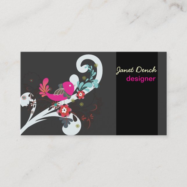 Tarjeta De Visita PixDezines Retro Chicks (Anverso)