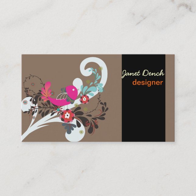 Tarjeta De Visita PixDezines Retro Chicks (Anverso)