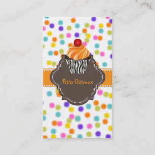 Tarjeta De Visita PixDezines swirls de tangelo magdalena+sprinkles