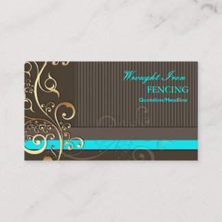 Tarjeta De Visita PixDezines Swirls ornamentales+pinstripes/colores 