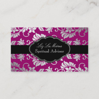 Tarjeta De Visita PixDezines Tanza Damask/DIY fondo/berry