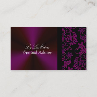 Tarjeta De Visita PixDezines Tanza Damask/DIY fondo/negro