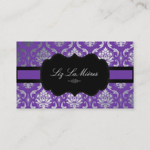 Tarjeta De Visita PixDezines Vendome Damask/fondo de bricolaje