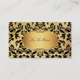 Tarjeta De Visita PixDezines VINTAGE HAUTE COUTOUR DAMASK
