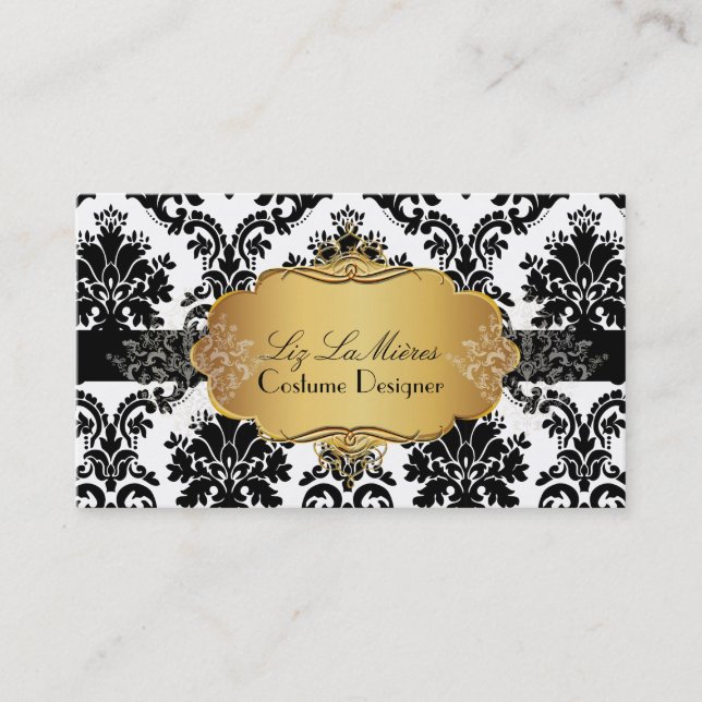Tarjeta De Visita PixDezines vintage la paloma damask (Anverso)