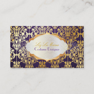 Tarjeta De Visita PixDezines vintage leila damask
