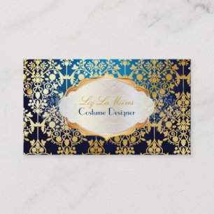Tarjeta De Visita PixDezines vintage leila damask