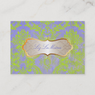 Tarjeta De Visita PixDezines vintage natasha damask