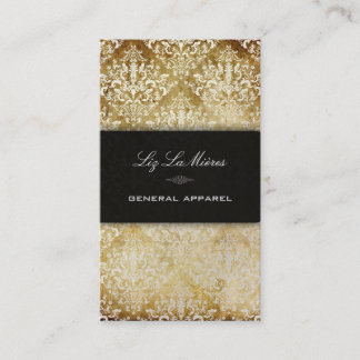 Tarjeta De Visita PixDezines Vintage Pearl Étienne Vintage Damask