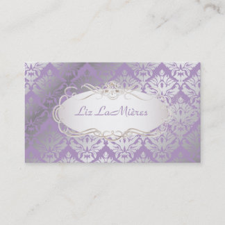 Tarjeta De Visita PixDezines vintage sabine damasco