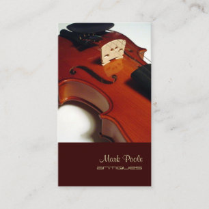 Tarjeta De Visita PixDezines violín/diseño de color