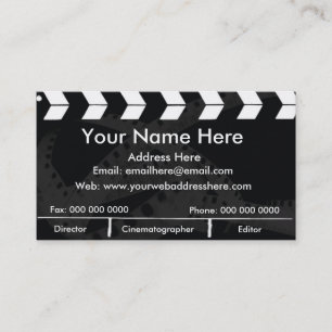 Tarjeta De Visita Pizarra de la película
