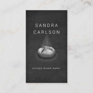 Tarjeta De Visita pizarra de panadería artesanal