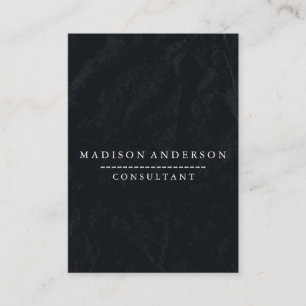 Tarjeta De Visita Pizarra de tiza negra moderna elegante profesional