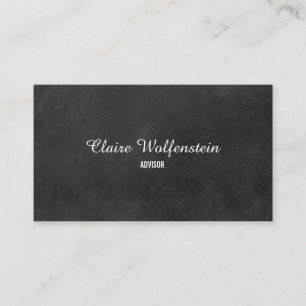 Tarjeta De Visita Pizarra Minimalista Moderna