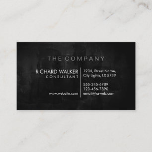 Tarjeta De Visita Pizarra profesional elegante y sutil