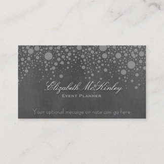 Tarjeta De Visita Pizarra retra sutil con las estrellas
