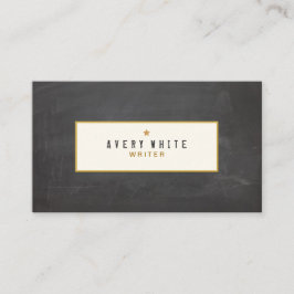 Tarjeta De Visita Pizarra rústica simple Groupon del vintage