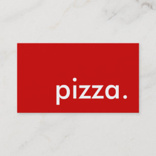Tarjeta De Visita pizza
