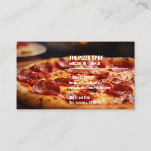 Tarjeta De Visita Pizza Pepperoni
