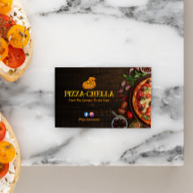 Pizza Restaurant Business | Madera oscura minimali