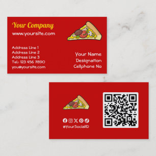 Tarjeta De Visita Pizza slice