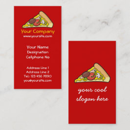 Tarjeta De Visita Pizza slice