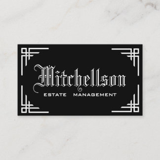 Tarjeta De Visita Pizzazz gótico