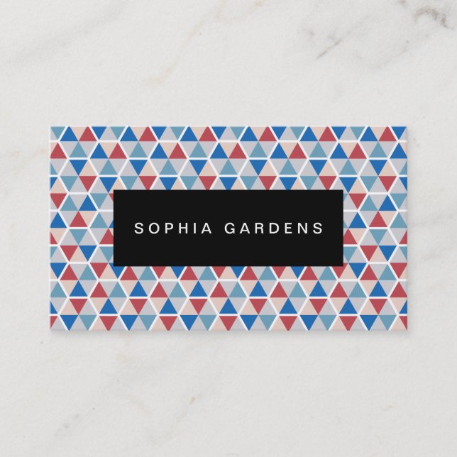 Tarjeta De Visita Placa de nombre - Modelo de hexágono 05 (Anverso)