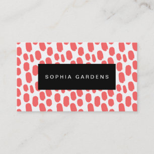 Tarjeta De Visita Placa de nombre - Pinzas - Rosa tropical