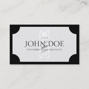 Tarjeta De Visita Placa de oro negra/blanca del peluquero/del