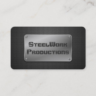 Tarjeta De Visita Placa Metalizado perforada